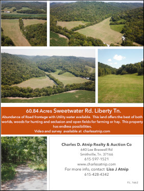 Charles Atnip | 60+ Acres Liberty, TN